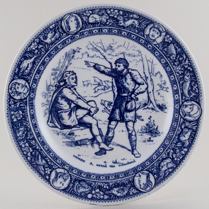Plate Wamba and Gurth c1900